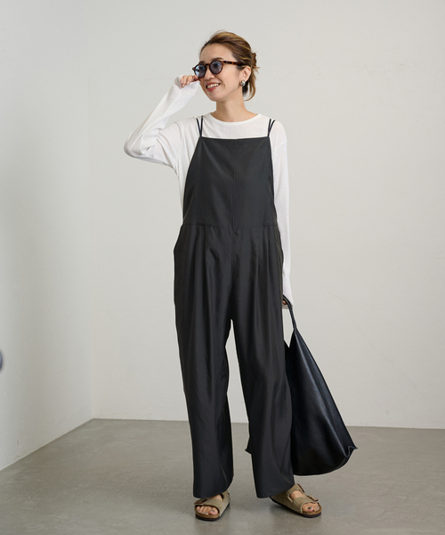 FRAMeWORK（フレームワーク）の「≪追加≫キュプラツイルキャミサロペット 2（サロペット/オーバーオール・レディース・ブラック・36/38）」の20枚目の写真