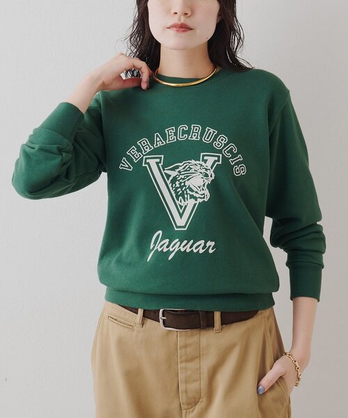 ロゴフロッキー裏毛プルオーバー（スウェット）｜Whim Gazette