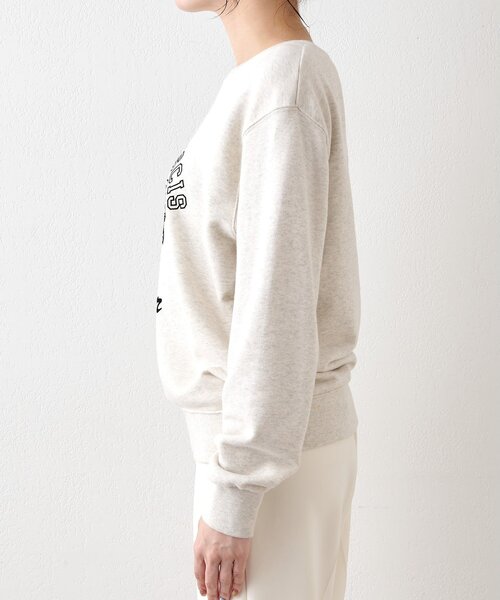 ロゴフロッキー裏毛プルオーバー（スウェット）｜Whim Gazette（ウィム