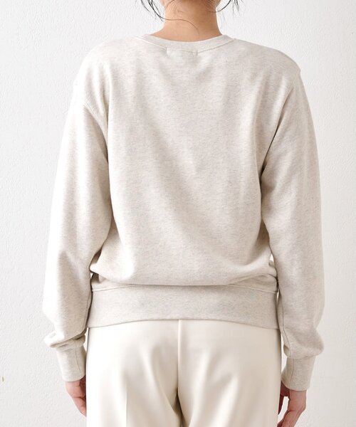 ロゴフロッキー裏毛プルオーバー（スウェット）｜Whim Gazette（ウィム