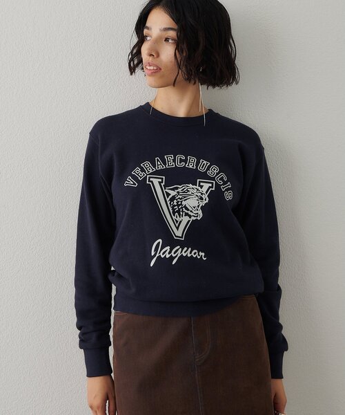 ロゴフロッキー裏毛プルオーバー（スウェット）｜Whim Gazette（ウィム