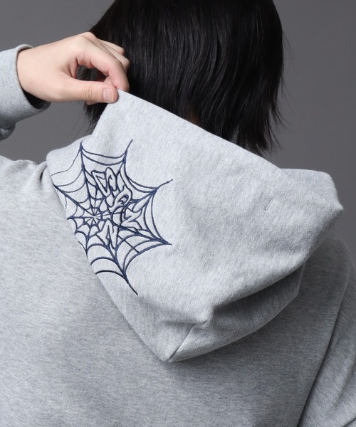 SEQUENZ(シークエンズ)の「【SEQUENZ(シークエンズ)】NEW O.G LOGO SPIDER ZIP PK(パーカー・メンズ・カモフラージュ/グレー系その他/ブラック・L/S/M)」の22枚目の写真