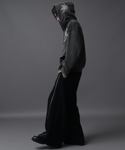 SEQUENZ(シークエンズ)の「【SEQUENZ(シークエンズ)】NEW O.G LOGO SPIDER ZIP PK(パーカー・メンズ・カモフラージュ/グレー系その他/ブラック・L/S/M)」の7枚目の写真