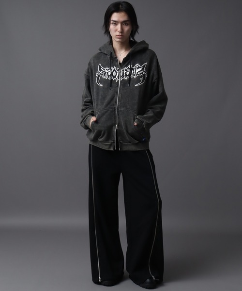 SEQUENZ(シークエンズ)の「【SEQUENZ(シークエンズ)】NEW O.G LOGO SPIDER ZIP PK(パーカー・メンズ・カモフラージュ/グレー系その他/ブラック・L/S/M)」の8枚目の写真