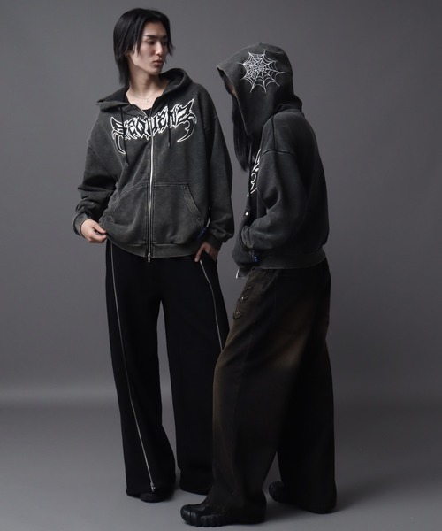 SEQUENZ(シークエンズ)の「【SEQUENZ(シークエンズ)】NEW O.G LOGO SPIDER ZIP PK(パーカー・メンズ・カモフラージュ/グレー系その他/ブラック・L/S/M)」の17枚目の写真