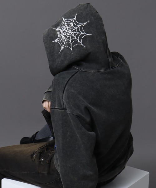 SEQUENZ(シークエンズ)の「【SEQUENZ(シークエンズ)】NEW O.G LOGO SPIDER ZIP PK(パーカー・メンズ・カモフラージュ/グレー系その他/ブラック・L/S/M)」の13枚目の写真