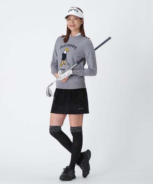 セール】【PING APPAREL】全方向ストレッチ ベロアジャカードスカート