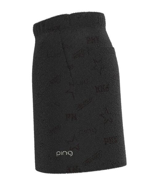 【ネイビー】全方向ストレッチ ベロアジャカードスカート <LADIES LINE> (LADIES) セール】【PING APPAREL】全方向ストレッチ ベロアジャカードスカート