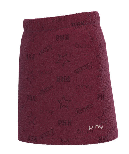 ピン　PING　ベロアジャカード スカート　レディス PING APPAREL】全方向ストレッチ ベロアジャカードスカート ＜LADIES