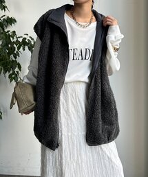 DouDou | 【WEB限定】リバーシブルボアベスト(ベスト)