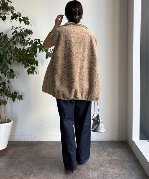 セール】【WEB限定】リバーシブルボアベスト（ベスト）｜DouDou