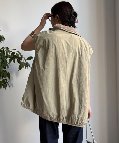 DouDou（ドゥドゥ）の「【WEB限定】リバーシブルボアベスト（ベスト