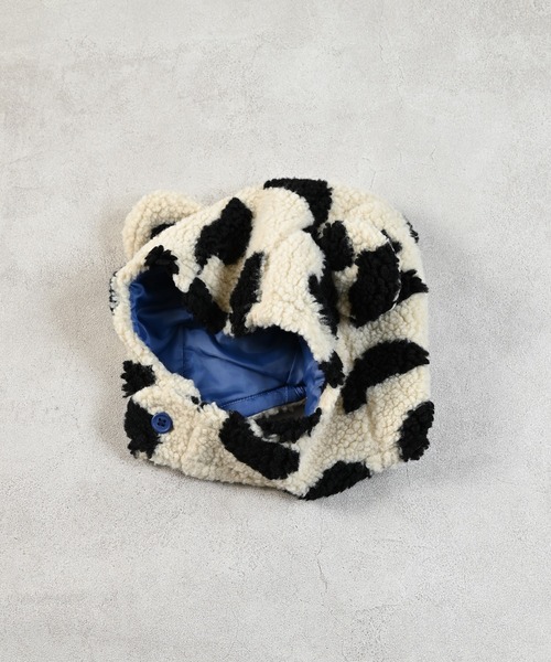 MARKEY'S（マーキーズ）の「ジャガードボア耳つきボウシ（ニットキャップ/ビーニー・キッズ・オフホワイト/ブルー/レッド/ライトブルー・FREE）」の19枚目の写真