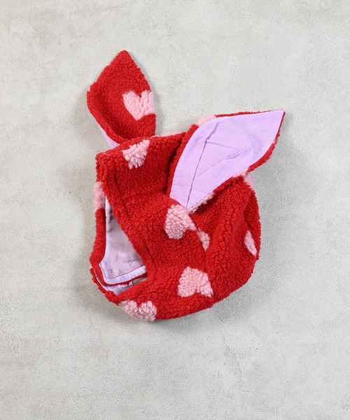 MARKEY'S（マーキーズ）の「ジャガードボア耳つきボウシ（ニットキャップ/ビーニー・キッズ・オフホワイト/ブルー/レッド/ライトブルー・FREE）」の14枚目の写真