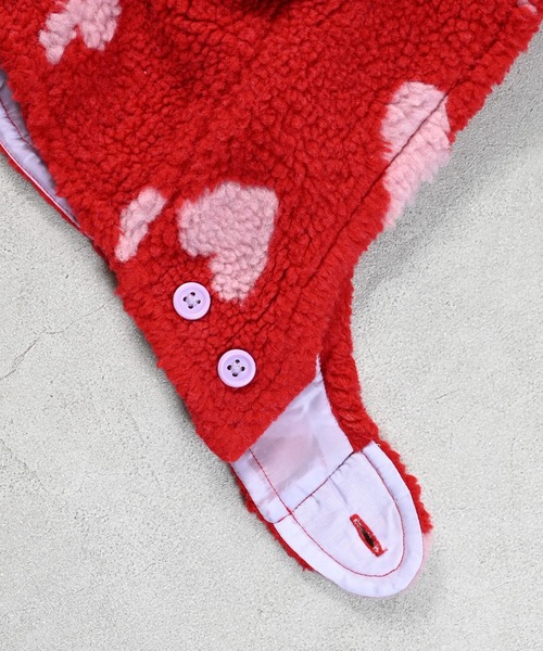 MARKEY'S（マーキーズ）の「ジャガードボア耳つきボウシ（ニットキャップ/ビーニー・キッズ・オフホワイト/ブルー/レッド/ライトブルー・FREE）」の16枚目の写真