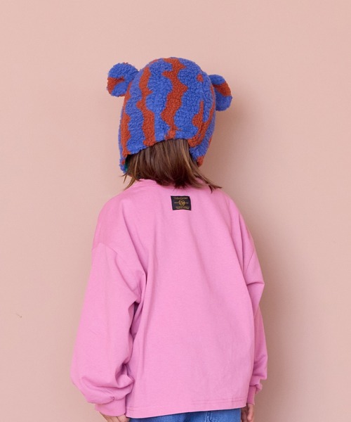 MARKEY'S（マーキーズ）の「ジャガードボア耳つきボウシ（ニットキャップ/ビーニー・キッズ・オフホワイト/ブルー/レッド/ライトブルー・FREE）」の8枚目の写真