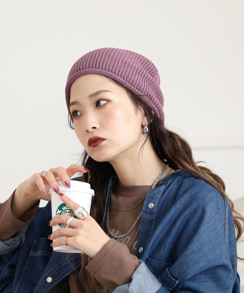 セール】火山岩糸混 ニット帽（ニットキャップ/ビーニー）｜Sense of