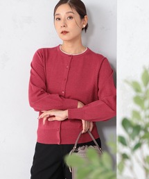 GALLORIA | マシンウォッシャブル　配色クルーカーディガン(カーディガン/ボレロ)