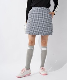 marie claire（マリ・クレール）の「【marieclaire/マリクレール】レディースリバーシブル巻きスカート｜中綿入り・防寒｜チドリ柄×無地の2WAY仕様（スカート・レディース）」