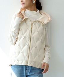 archivio フード付きダウンベスト 38 ホワイト IMG_2605.JPG