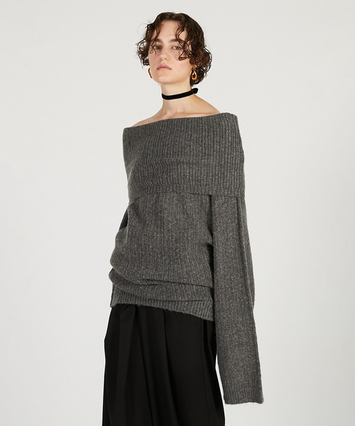 新品タグ付　PRANK PROJECT オフショルトップス オフショルニット / Off-Shoulder Knit（ニット/セーター）｜PRANK