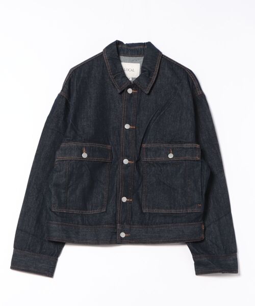 Chikashitsu +】2 pocket rigid denim jacket / 【チカシツプラス