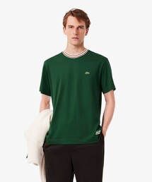 LACOSTE(���R�X�e)�̃{�[�_�[���u�l�b�N�t�����`���C�hT�V���c(T�V���c/�J�b�g�\�[)