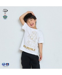 Vehicles（ビークルズ）の「パウパトロール 子供服　キラキララメ半袖Tシャツラブルホワイト ラブル（Tシャツ/カットソー）」