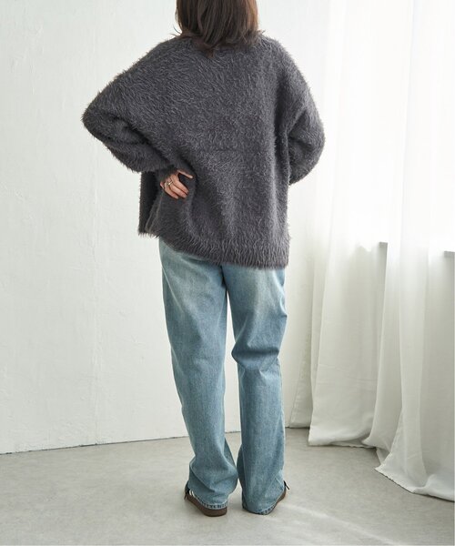 VENCEEXCHANGE（ヴァンスエクスチェンジ）の「3.5Gシャギーカーディガン（カーディガン/ボレロ・レディース・チャコール/ライトグレー/オフホワイト・FREE）」の20枚目の写真