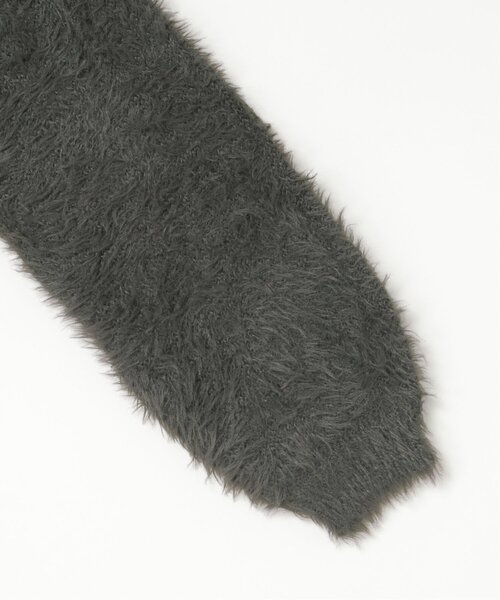 VENCEEXCHANGE（ヴァンスエクスチェンジ）の「3.5Gシャギーカーディガン（カーディガン/ボレロ・レディース・チャコール/ライトグレー/オフホワイト・FREE）」の11枚目の写真