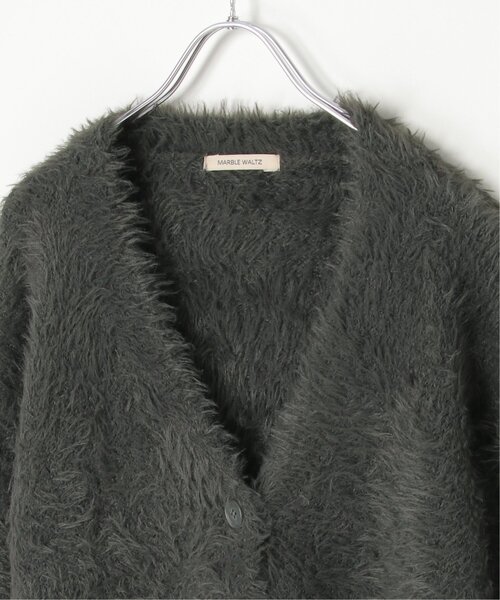 VENCEEXCHANGE（ヴァンスエクスチェンジ）の「3.5Gシャギーカーディガン（カーディガン/ボレロ・レディース・チャコール/ライトグレー/オフホワイト・FREE）」の8枚目の写真