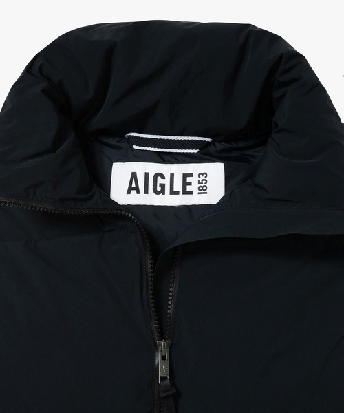 AIGLE(エーグル)の「撥水 PRIMALOFT プリマロフト中綿 インサレーション ノースリーブパフベスト(ダウンベスト・レディース・ブラック・36/38/40)」の2枚目の写真