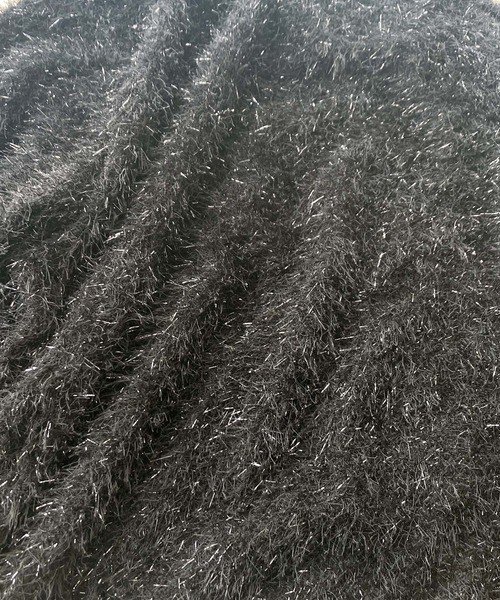 AS KNOW AS plus(アズノゥアズプラス)の「♪ラメシャギー クルーネックプルオーバー(Tシャツ/カットソー・レディース・オフホワイト/チャコールグレー/ブラック・FREE)」の4枚目の写真