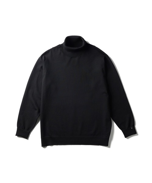 Snow Peak(スノーピーク)の「Snow Peak / Washable Wool Turtleneck Knit ウォッシャブルウールタートルネックニット(ニット/セーター・メンズ・グリーン/オレンジ/ブラック・XL/S/M/L)」の13枚目の写真