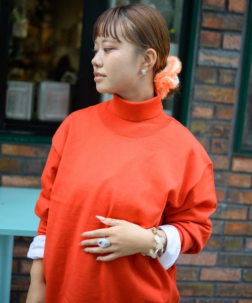 Snow Peak(スノーピーク)の「Snow Peak / Washable Wool Turtleneck Knit ウォッシャブルウールタートルネックニット(ニット/セーター・メンズ・グリーン/オレンジ/ブラック・XL/S/M/L)」の22枚目の写真