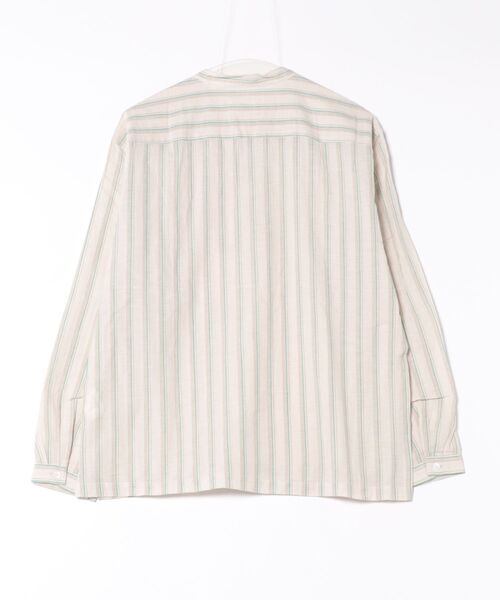 COLONY CLOTHING（コロニークロージング）の「【COLONY CLOTHING/コロニークロージング】スキッパー　ストライプシャツ SH06CLT（シャツ/ブラウス・メンズ・ホワイト系その他・S）」の2枚目の写真