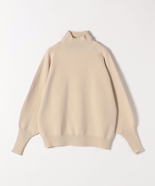 quaranciel(カランシエル)の「quaranciel:〈洗濯機可能〉タートルネック ラグラン ロングリブ ニット プルオーバー(ニット/セーター・レディース・ブラウン/ブルー/ナチュラル・ONE SIZE)」の12枚目の写真