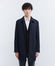mfpen ライナー付き バルカラー コート M 取り外しライナー付き ダウンライナー ステンカラーコート JUNKO