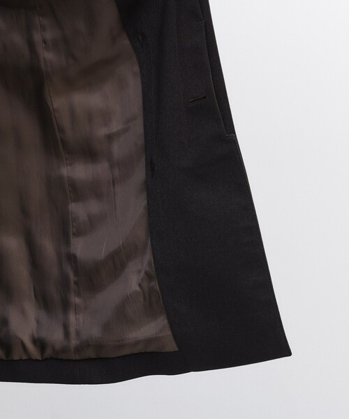 TAKEO KIKUCHI（タケオキクチ）の「【ダウンライナー付き】メランジ ステンカラー コート（ステンカラーコート・メンズ・チャコールグレー/ネイビー/ダークブラウン・02/03/04）」の6枚目の写真