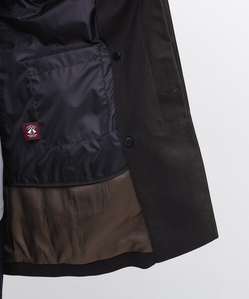TAKEO KIKUCHI（タケオキクチ）の「【ダウンライナー付き】メランジ ステンカラー コート（ステンカラーコート・メンズ・チャコールグレー/ネイビー/ダークブラウン・02/03/04）」の7枚目の写真