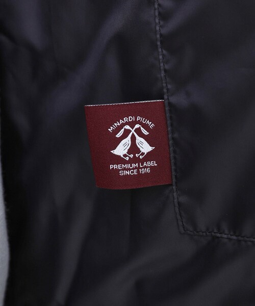 TAKEO KIKUCHI（タケオキクチ）の「【ダウンライナー付き】メランジ ステンカラー コート（ステンカラーコート・メンズ・チャコールグレー/ネイビー/ダークブラウン・02/03/04）」の8枚目の写真