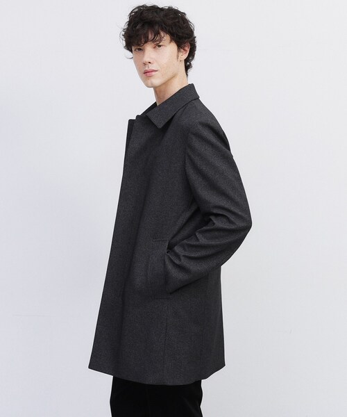 TAKEO KIKUCHI（タケオキクチ）の「【ダウンライナー付き】メランジ ステンカラー コート（ステンカラーコート・メンズ・チャコールグレー/ネイビー/ダークブラウン・02/03/04）」の11枚目の写真