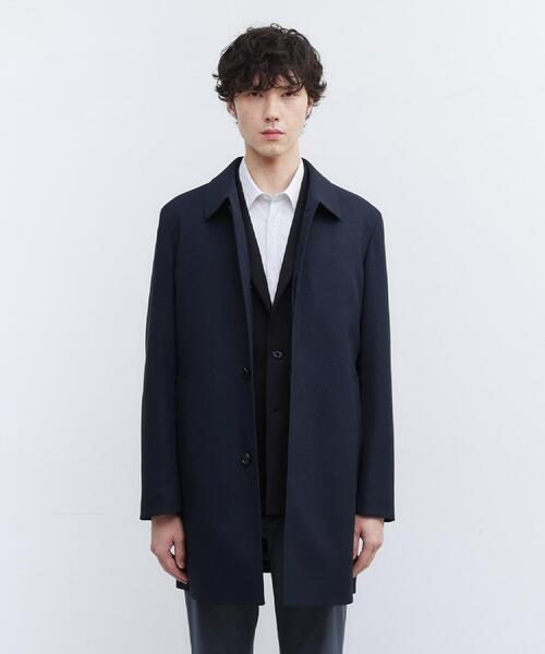 TAKEO KIKUCHI（タケオキクチ）の「【ダウンライナー付き】メランジ ステンカラー コート（ステンカラーコート・メンズ・チャコールグレー/ネイビー/ダークブラウン・02/03/04）」の18枚目の写真