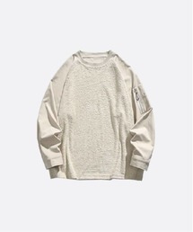 U:UME（ユーム）の「Fluffy Fur Stitching Sweat（Tシャツ/カットソー）」