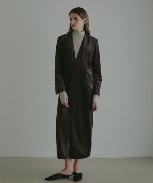 セール】プランジングベロアワンピース（ワンピース）｜ETRE TOKYO