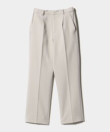 A DAY IN THE LIFE UNITED ARROWS | メランジサージ タックストレートパンツ ‐ウォッシャブル・セットアップ対応‐ ＜A DAY IN THE LIFE＞(その他パンツ)