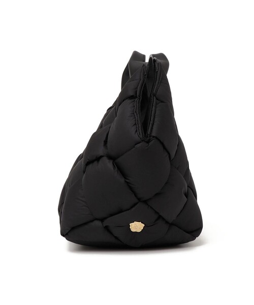 VIOLAd'ORO:ブラック メッシュ ハンドル トート（トートバッグ