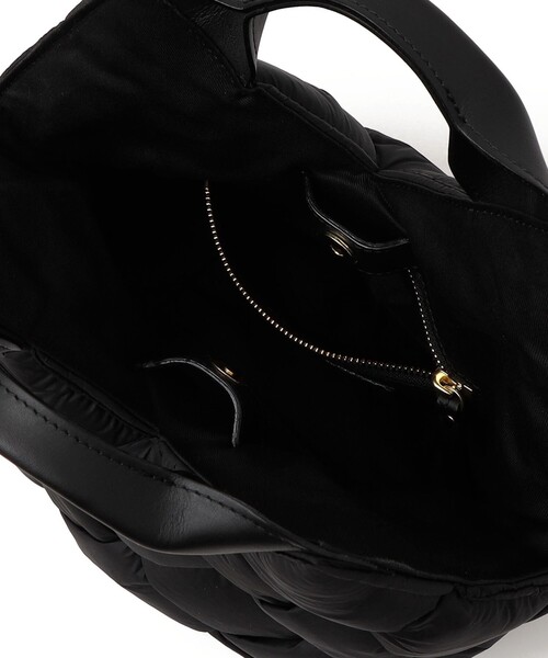 VIOLAd'ORO:ブラック メッシュ ハンドル トート（トートバッグ