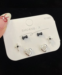 【456706】モチーフピアス6点セット/6点セット(RZ)
