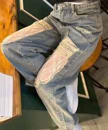 ARCADE（アーケード）の「レース ダメージ デニムパンツ（デニムパンツ）」